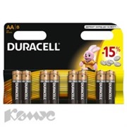 Батарея DURACELL АА/LR6-8BL BASIC бл/8
