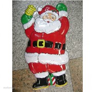 Панно Дед Мороз с колокольчиком А029 пластик