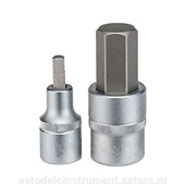 головка со вставкой шестигранник  10mm (1/2