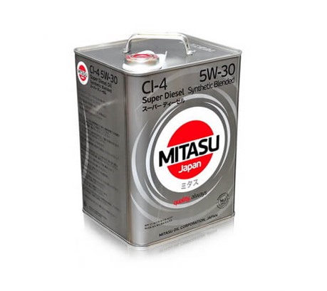Моторное масло Mitasu Super Diesel CI-4 5W-30 Synthetic Blended (6л.)