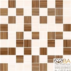 Мозаика Stripes  т.бежевый+бежевый 30х30 купить по лучшей цене в интернет магазине стильных обоев Сова ТД. Доставка по Москве, МО и всей России