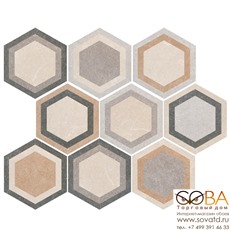 Плитка Traffic Combi HEX 25  напольная 250х220 мм/37,44 (микс разных рисунков в 1 коробке) купить по лучшей цене в интернет магазине стильных обоев Сова ТД. Доставка по Москве, МО и всей России