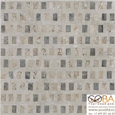 Декор Vitra  Marble-Beton Геометрический Темный Лаппато 60х60 купить по лучшей цене в интернет магазине стильных обоев Сова ТД. Доставка по Москве, МО и всей России