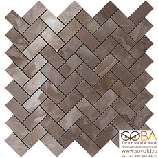 Мозаика Atlas Concorde  Супернова Оникс Блэк Агате Хэрринбоун 30,5х30,5 купить по лучшей цене в интернет магазине стильных обоев Сова ТД. Доставка по Москве, МО и всей России