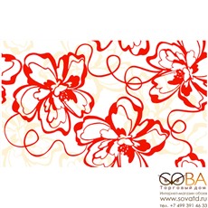 Декор Монро красный /09-00-45-050-0/ /94-00-44-50/  40х25  10шт купить по лучшей цене в интернет магазине стильных обоев Сова ТД. Доставка по Москве, МО и всей России