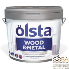Краска Olsta Wood & Metal купить по лучшей цене в интернет магазине стильных обоев Сова ТД. Доставка по Москве, МО и всей России