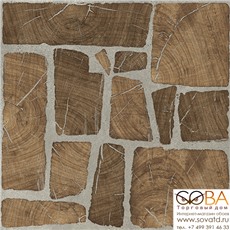 Керамогранит Woodland   коричневый (16217) 42х42 купить по лучшей цене в интернет магазине стильных обоев Сова ТД. Доставка по Москве, МО и всей России