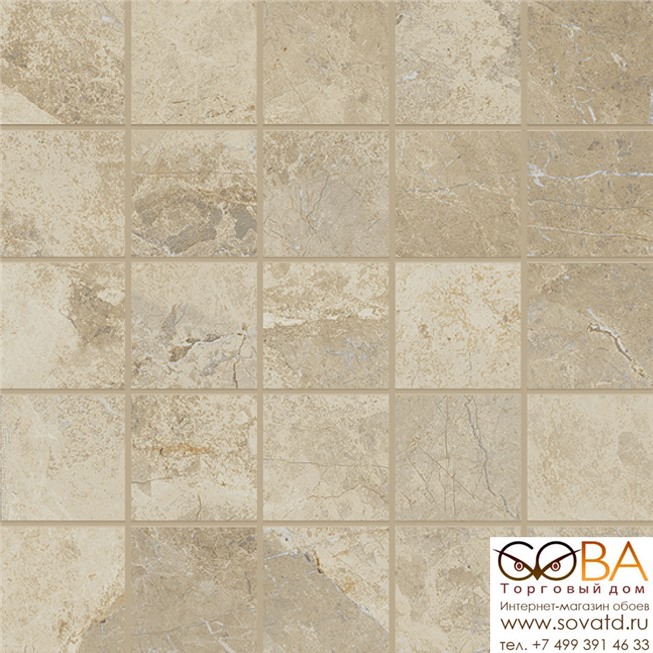 Мозаика Coliseumgres Verona Beige Mosaico Nat (28x28)см 610110000542 (Россия) купить по лучшей цене в интернет магазине стильных обоев Сова ТД. Доставка по Москве, МО и всей России