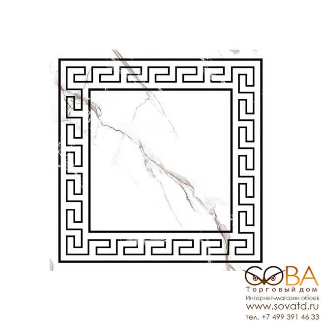 Декор Classic Marble  Белый G-270/G/d01/40x40 купить по лучшей цене в интернет магазине стильных обоев Сова ТД. Доставка по Москве, МО и всей России