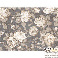 Панно Fiori Grigio  цветы 1608-0116 60х80 (компл. из 4шт) купить по лучшей цене в интернет магазине стильных обоев Сова ТД. Доставка по Москве, МО и всей России