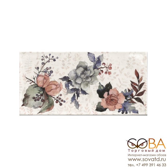 Керамическая плитка Mainzu Aquarel Decor Alina (15x30)см PT03019 (Испания) купить по лучшей цене в интернет магазине стильных обоев Сова ТД. Доставка по Москве, МО и всей России