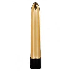 Вибратор RETRO ULTRA SLIMLINE VIBR 17CM GOLD 9057TJ