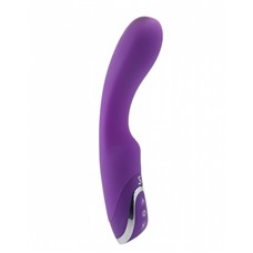 Фиолетовый перезаряжаемый вибратор Rechargeable G-Lover - 21 см.