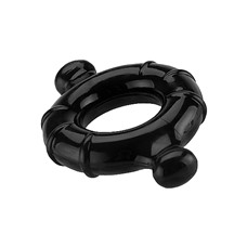 Эрекционное кольцо Gummy Ring XL Black SH-SHT375BLK