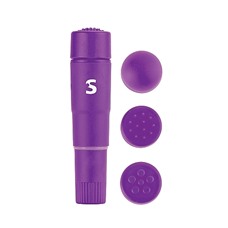 Мини вибратор с насадками Fourplay Purple SH-SHT097PUR