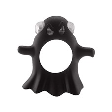 Виброкольцо Gentle Ghost Cockring Black SH-SLI162BLK