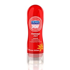 Интимная смазка и гель для массажа DUREX Massage 2in1 Sensual с иланг-илангом - 200 мл.