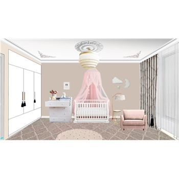 Подвесная люстра с бахромой 