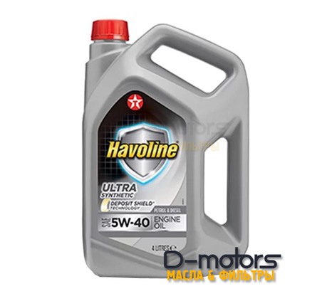 Моторное масло TEXACO HAVOLINE ULTRA 5W-40 (4л.)